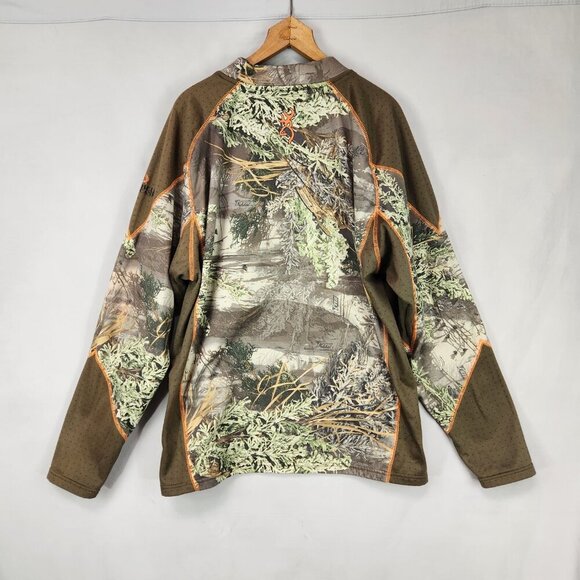 Browning Pull Over Sweatshirt Men's Large Hell's Canyon Camo Hunting Outdoor - Picture 2 of 8